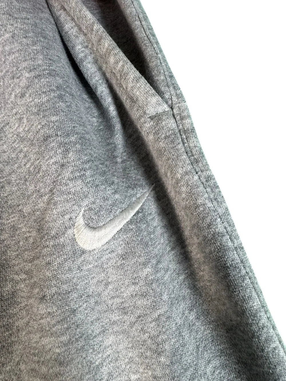 Nike Sweatpants Mens Small Gray Fleece Joggers Swoosh Lounge Athletic
